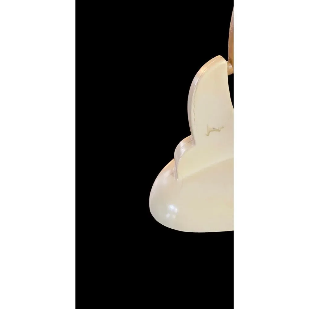 VINTAGE cream colored Cons-o-Lite Art Deco double sided mirror
